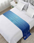 Happy Beach Place Marine Starfish Bed Runners by ZFUNCING