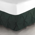 Nestl Forest Green Bed Skirt Full Size, Pinch Pleat Full Bed Skirt, Hotel by Nestl