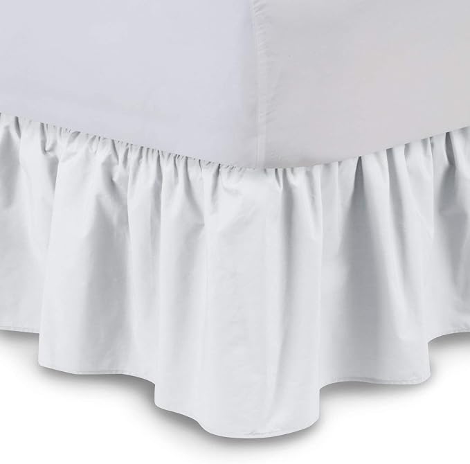 Bed Skirt - Ruffled Bed Skirt 12 Inch Drop Dust Ruffle - Dust Ruffle Bedskirt by Unknown