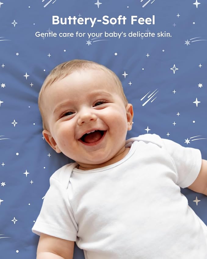 Pack and Play Sheets Fitted 3 Pack, Mini Crib Sheets - Image 6