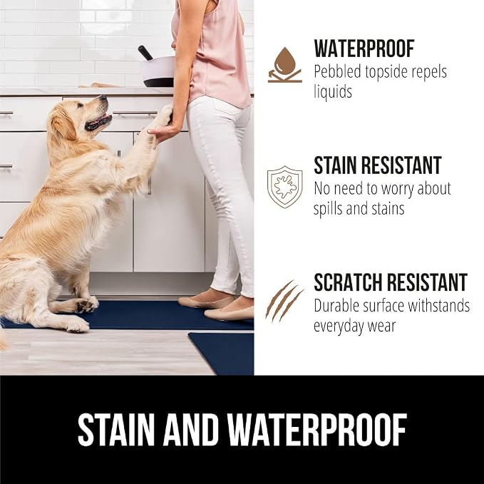 GORILLA GRIP 2 Pack Comfortable Cushioned Kitchen Mats - Image 4