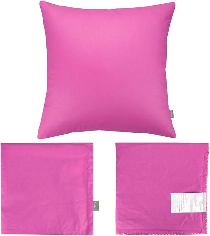 Thmyo 4-Pack 100% Cotton Comfortable Solid Decorative Throw Pillow Case - Image 7
