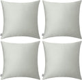 4-Pack 100% Cotton Comfortable Solid Decorative Throw Pillow Case, Thmyo Square by Thmyo