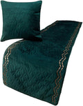 The HomeCentric King Queen Twin Teal Blue Handmade Full 68"x18" Bed Runner by TheHomeCentric