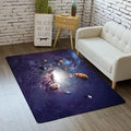 Outer Space Galaxy Area Rug for Boys Room 5x8 ft Soft Non-Slip Solar System 3D by Home