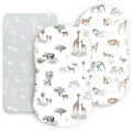 Ultra Soft Fitted Bassinet Sheets 3 Pack, Universal Fitted for.Baby Cradle by BUYNOW