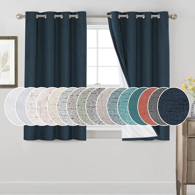 PrinceDeco 100% Blackout Curtains 54" Long by PrinceDeco