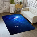 Outer Space Galaxy Area Rug for Boys Room 5x8 ft Soft Non-Slip Solar System 3D by Home