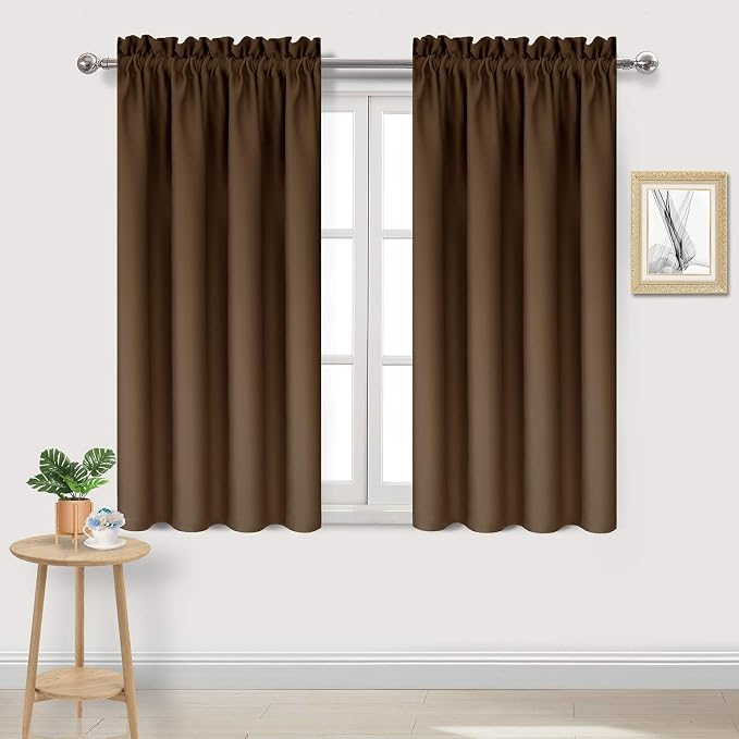 DWCN Blackout Curtains Thermal Insulated Energy Saving Bedroom and Kitchen by DWCN