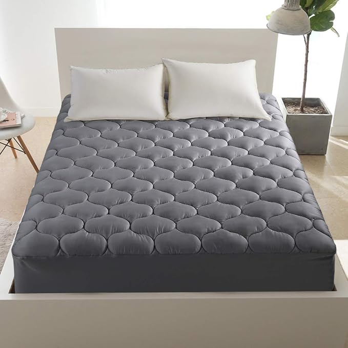 LEISURE TOWN Queen Mattress Pad Fitted Quilted Cotton Mattress Cover Cooling - Image 8