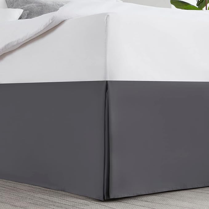 Nestl Pleated Bed Skirt, Easy Fit Bed Skirt, 14” Inch Tailored Drop Bed Skirt - Image 2