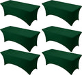 6-Pack Premium Hunter Green Spandex Tablecloths by DailySet