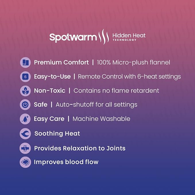 Hidden Heat Electric Couch Cushion Warmer by Spotwarm; Wireless RF Remote - Image 4
