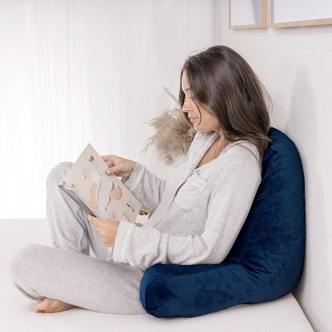 Milliard Reading Pillow with Arms, Cozy Shredded Memory Foam Back Pillow - Image 8
