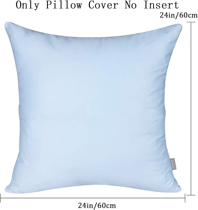 Thmyo 4-Pack 100% Cotton Comfortable Solid Decorative Throw Pillow Case - Image 5
