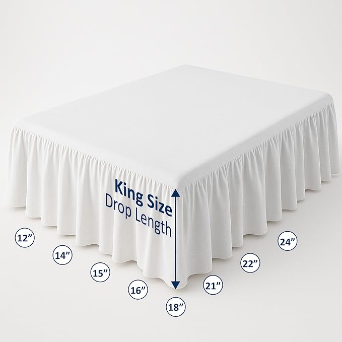 Cottingon Bed Skirt King 21" Drop - Image 5