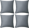 Thmyo 4-Pack 100% Cotton Comfortable Solid Decorative Throw Pillow Case by Thmyo