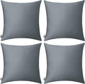 Thmyo 4-Pack 100% Cotton Comfortable Solid Decorative Throw Pillow Case Square by Thmyo