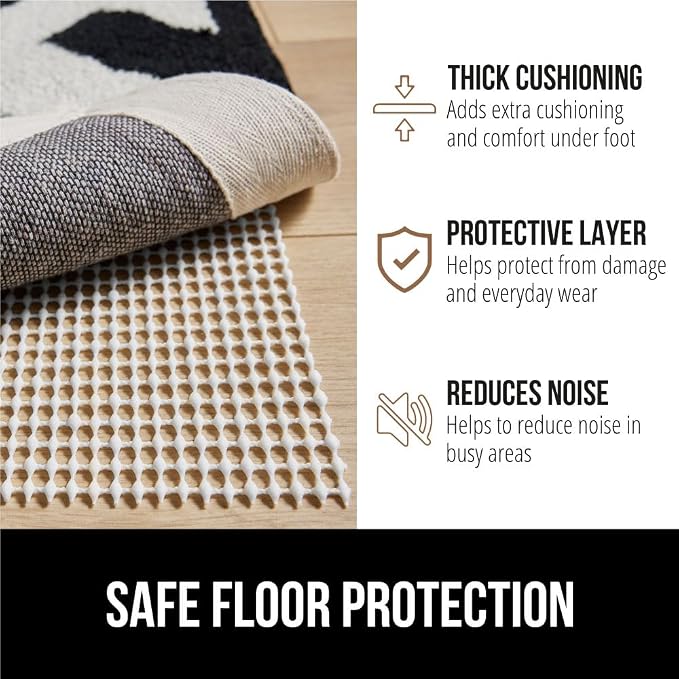 GORILLA GRIP Strong Rug Pad Gripper, 4x6 FT, US Designed, Grips Help Keep Area - Image 5