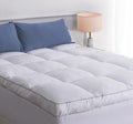 Marine Moon Mattress Topper Queen, Cooling Plush Bed Thick Pillow Top Pad by MarineMoon