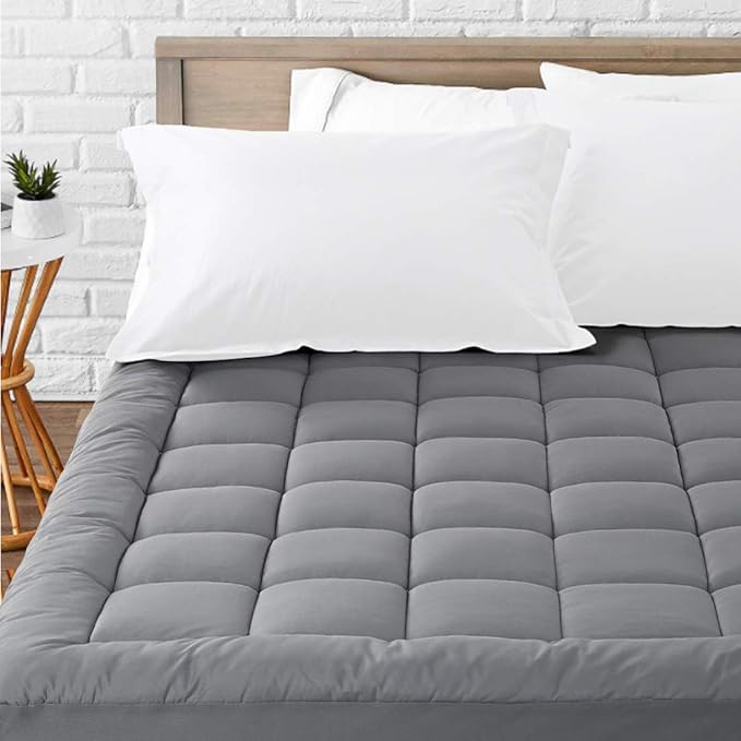 LEISURE TOWN King Mattress Pad Fitted Quilted Cotton Mattress Cover Cooling by LEISURETOWN