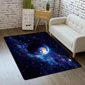 Outer Space Galaxy Area Rug for Boys Room 4x5 ft Soft Non-Slip Solar System 3D by Home