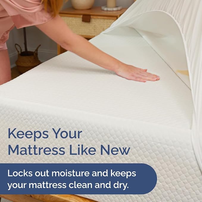 100% Waterproof Mattress Protector Or Your Money Back Full Size-Premium Fitted - Image 3