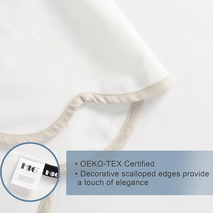HIG Off-White Chic Twin XL Bed Skirt - Image 7