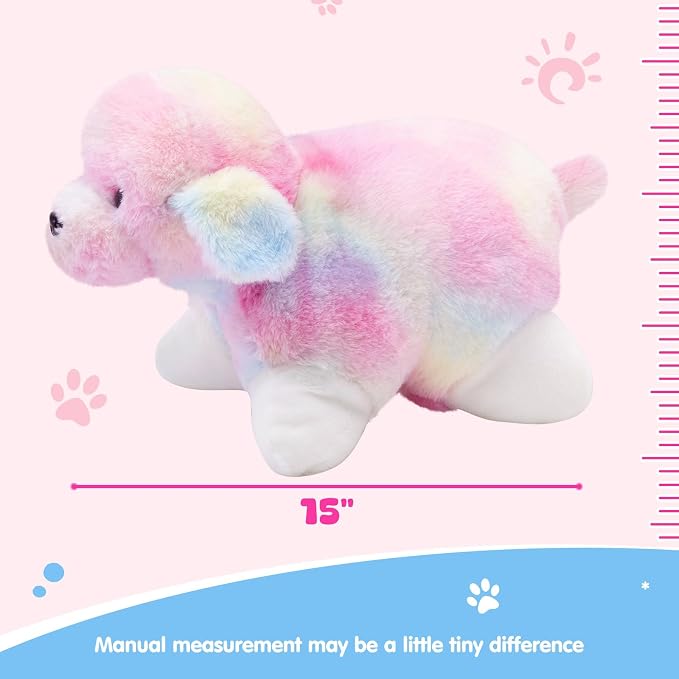Glow Guards 14" Light Up Musical Rainbow Dog Stuffed Animal Sofa Decors - Image 6