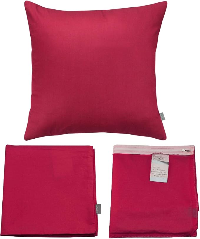Thmyo 4-Pack 100% Cotton Comfortable Solid Decorative Throw Pillow Case - Image 7