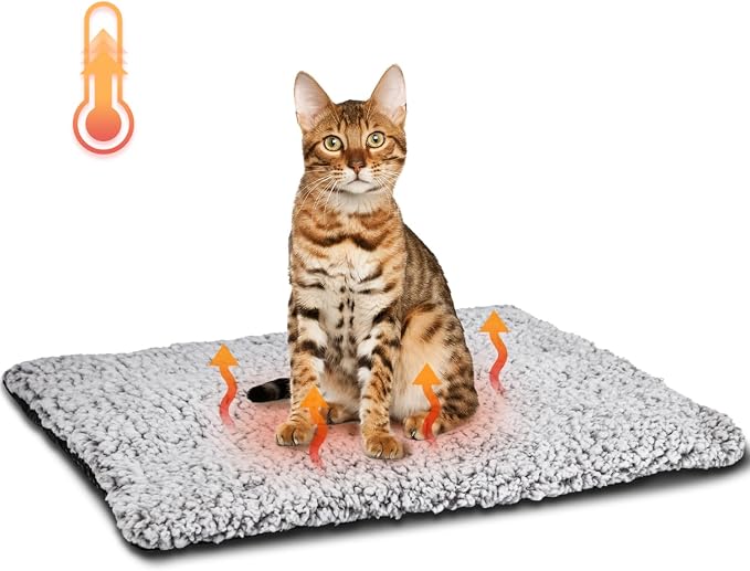 Nobleza Self Heating Cat Bed, Super Soft Thermal Dog Crate Bed Mat - Image 8