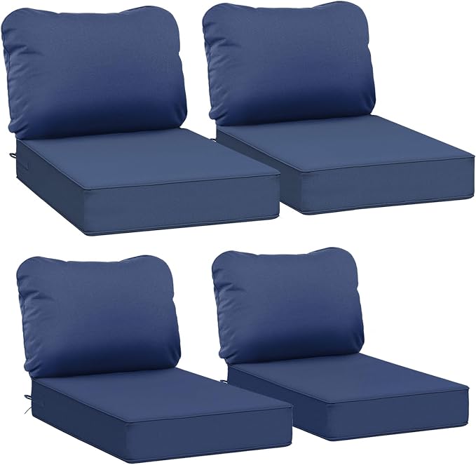 AAAAAcessories Outdoor Deep Seat Cushions, Waterproof, Fade-Resistant Patio by AAAAAcessories