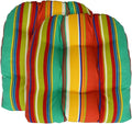 RSH DECOR: Tufted U-Shape Wicker Seat Cushions Set of 2 | 19” x 19” | by RSHDECOR
