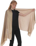 LMVERNA Women's Sparkling Metallic Soft Pashmina Shawls and Wraps Scarf in by LMVERNA