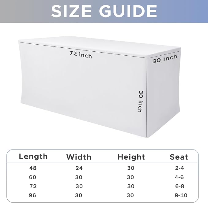 Nasitos White Fitted Table Covers - Image 5
