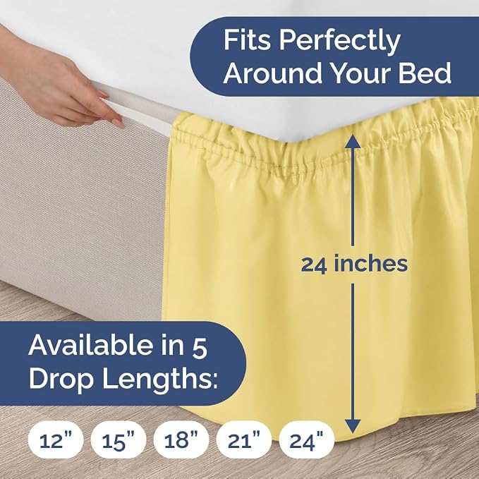 Wrap Around Dust Ruffle Bed Skirt - Image 4