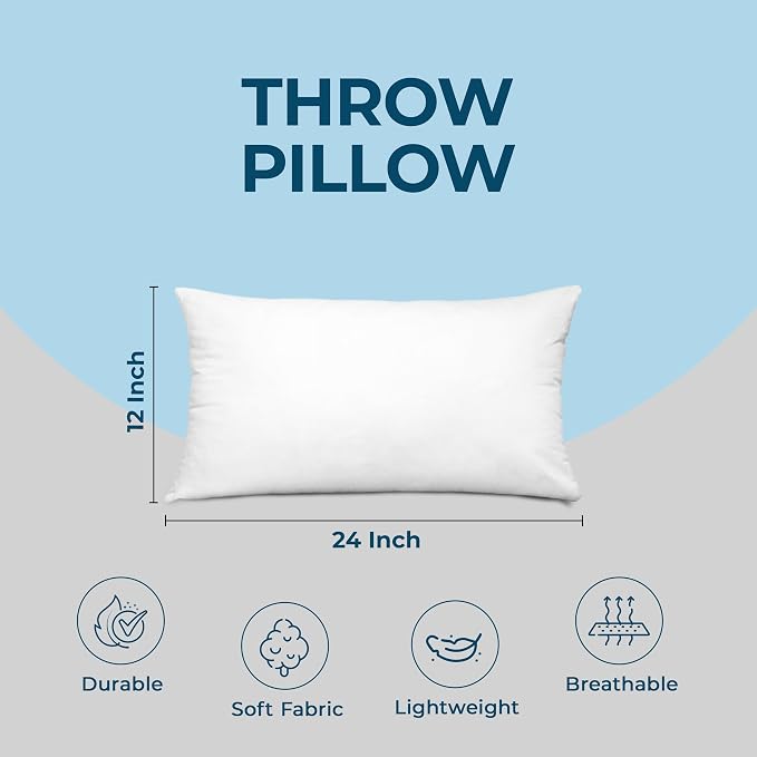 Utopia Bedding Throw Pillows, 12 x 24 Inches Pillows - Image 4