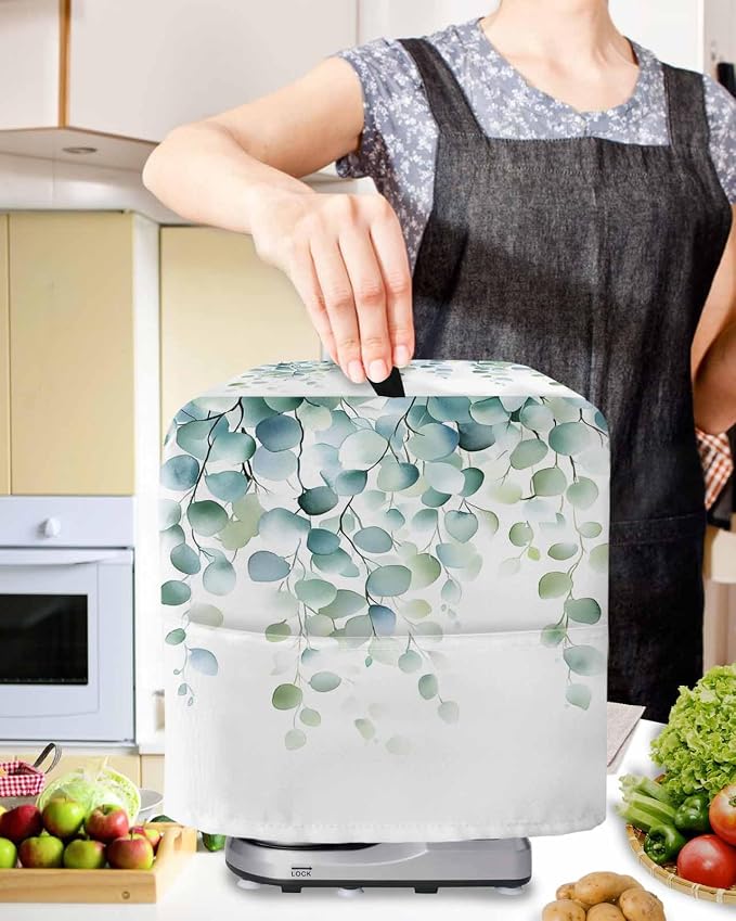 Eucalyptus Leaves Stand Mixer Dust Cover - Image 2