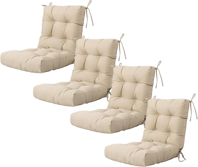 ARTPLAN Seat/Back Outdoor Chair Cushion, Tufted Replacement by ARTPLAN