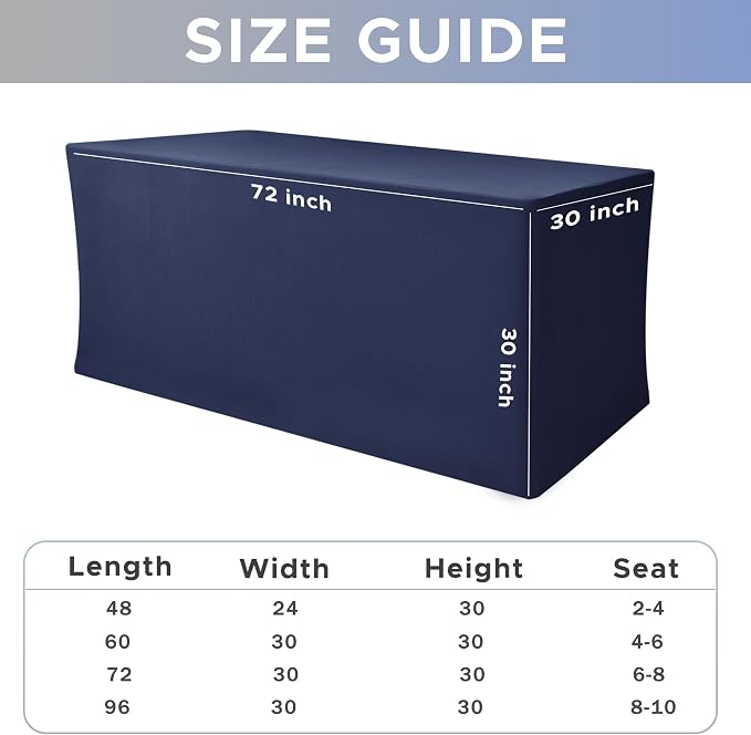 Nasitos Fitted Table Covers Stretch Spandex - Image 7