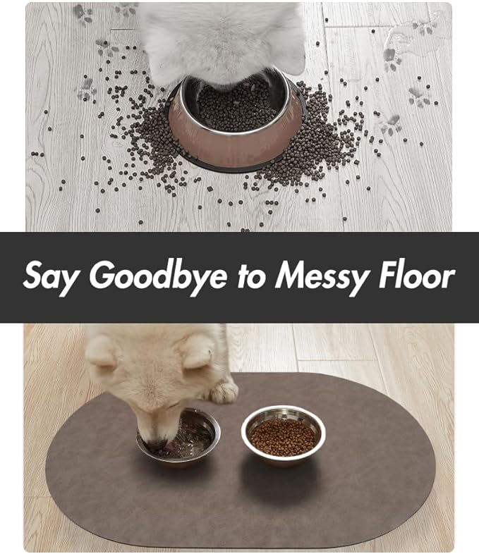 Absorbent Dog Water Mat for Food and Bowl - Image 3