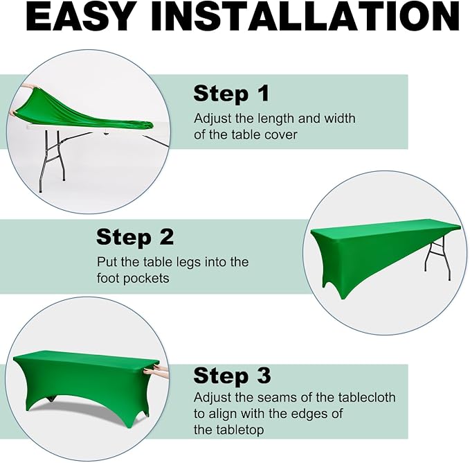 Trlyc 1 Pack 4FT Spandex Table Cloth - Image 5
