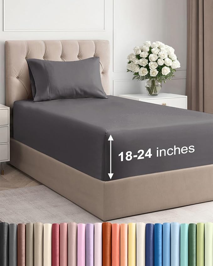 Extra Deep Pocket Twin XL Sheets by CGKUnlimited