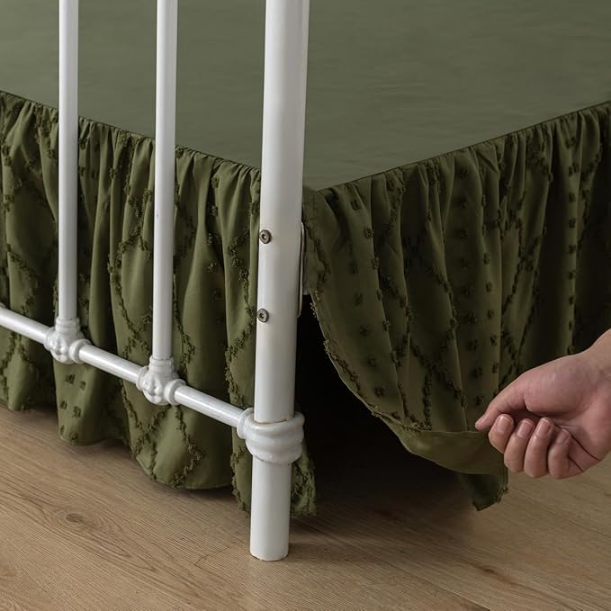 Bed Skirt King Size Ruffled Bed Skirt - Image 2