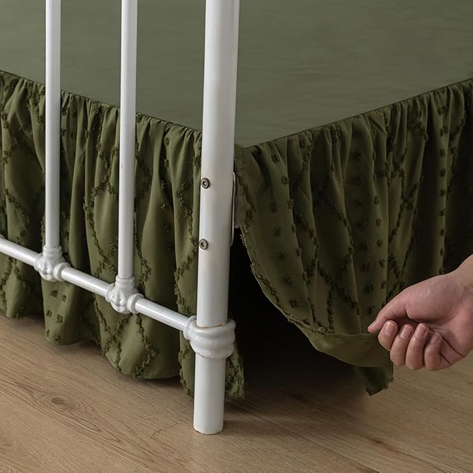 Bed Skirt King Size Ruffled Bed Skirt - Image 2
