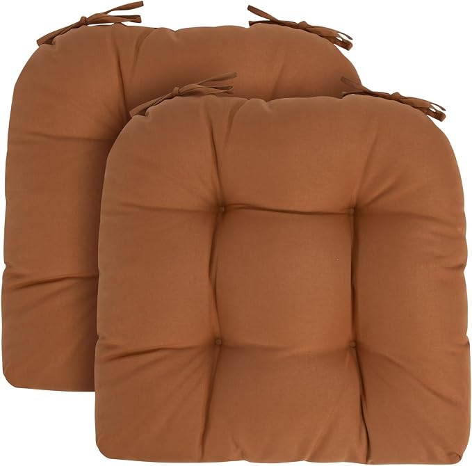 Outdoor Chair Cushions 19 x19 Inch, Water Resistant Tufted Seat Cushions 19" - Image 2