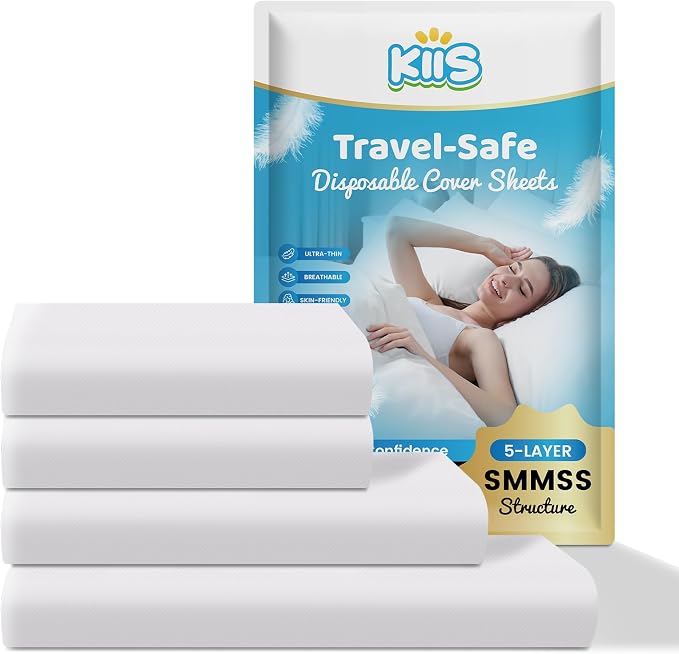 KIIS Travel-Safe Disposable Cover Sheets by KIIS