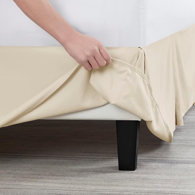 Nestl Cream Bed Skirt King Size - Image 5
