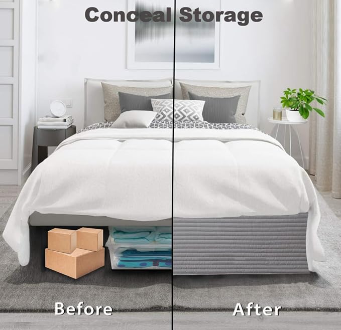 King Bed Skirt-Box Spring Cover - Image 2