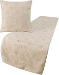 The HomeCentric King Queen Twin White Decorative King 90"x18" Bed Runner by TheHomeCentric